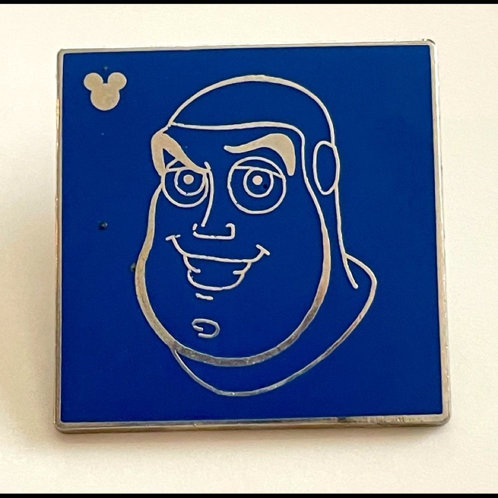 Disney Buzz Lightyear Blue Silhouette Pin - 2009 Hidden Mickey